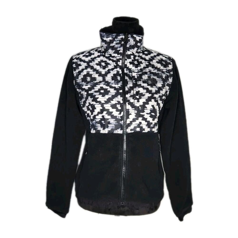 The North Face Denali 2 Jacket Womens XS D-Kat Pattern Recycled Polartec Fleece